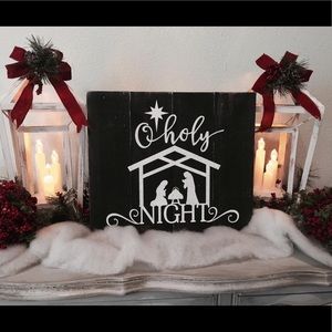 Wood Christmas Sign